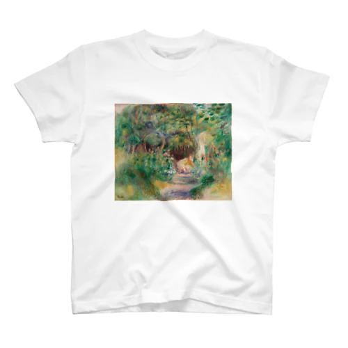 「女性のガーデニングのある風景」ルノワール スタンダードTシャツ