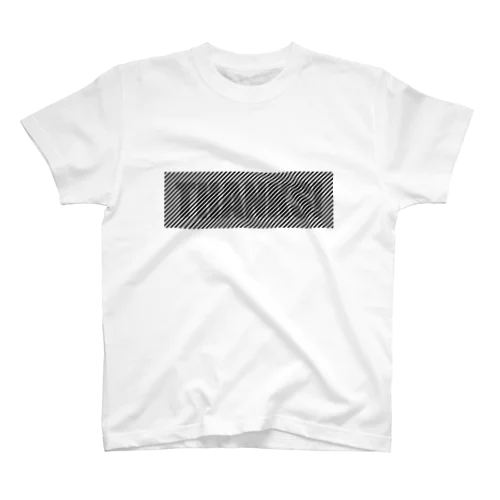 離れると読めるTシャツ/THANKS! <淡色用> Regular Fit T-Shirt