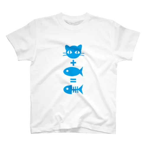 猫+魚=骨 スタンダードTシャツ