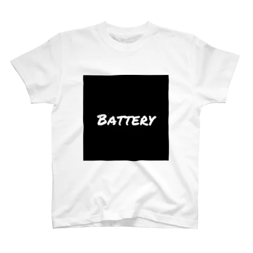 Battery sticker スタンダードTシャツ