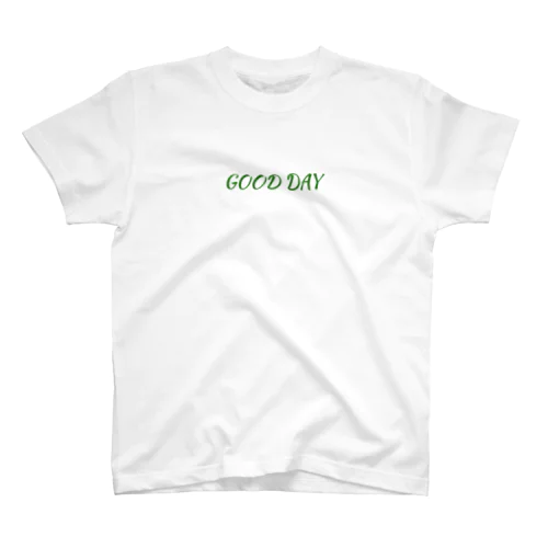 GOOD DAY（緑） Regular Fit T-Shirt