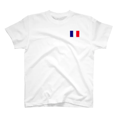 フランス国旗 旗 flag トリコロール スタンダードTシャツ