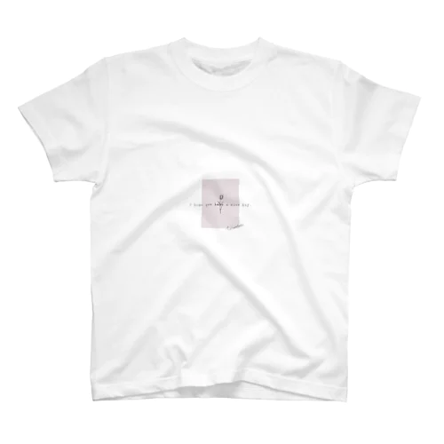 線画＊チューリップ＊pink スタンダードTシャツ