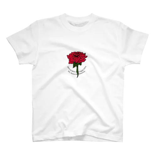 BITCH BITCHED BITCHES ROSE AND FLOWER Regular Fit T-Shirt