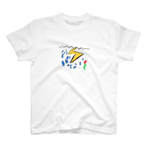 雷と雨と花 スタンダードTシャツ