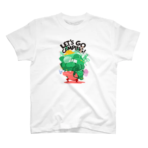 キャンプ行こう！ Green スタンダードTシャツ