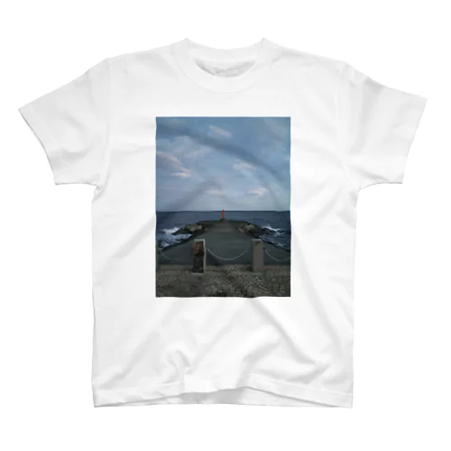 夕方の海 Regular Fit T-Shirt