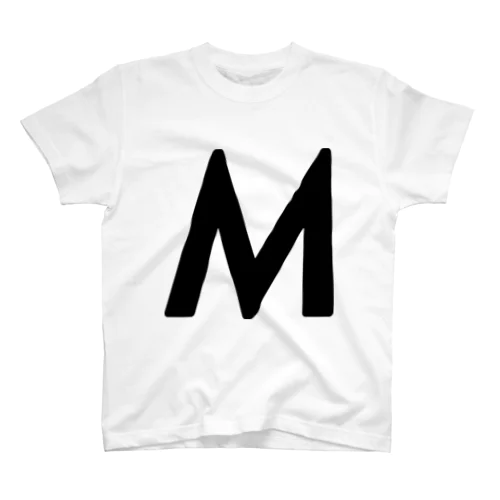 M ： イニシャルTシャツ スタンダードTシャツ