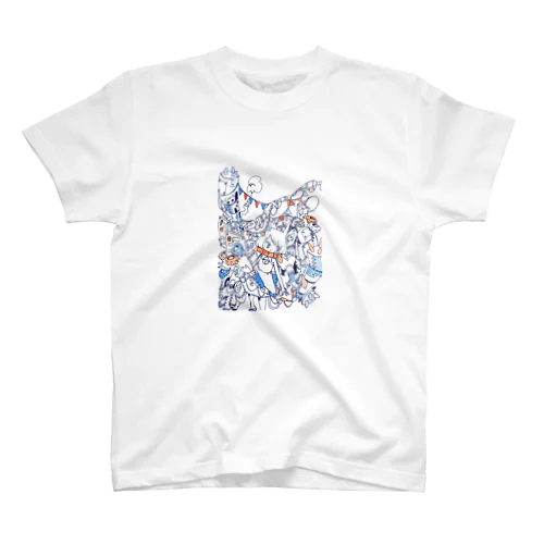 ねっこねこ Regular Fit T-Shirt