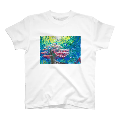 群青の桜華 Regular Fit T-Shirt