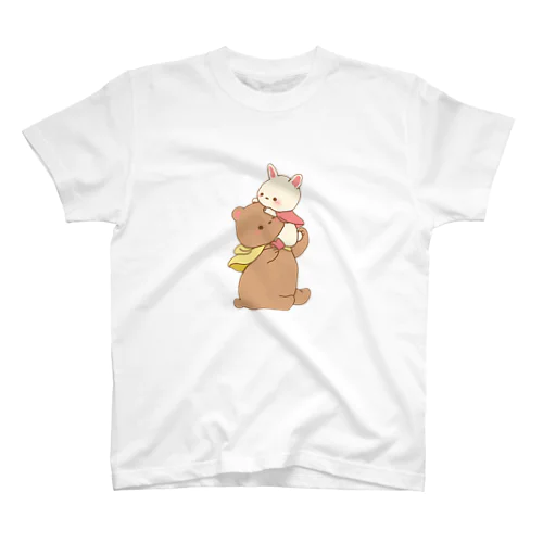 ウサギさんとクマくん Regular Fit T-Shirt