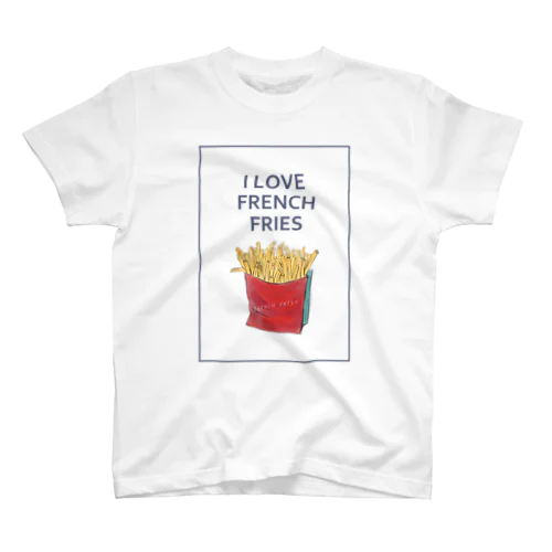 I LOVE FRENCH FRIES Regular Fit T-Shirt