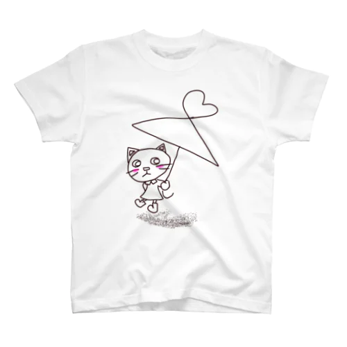 黒猫レイン スタンダードTシャツ