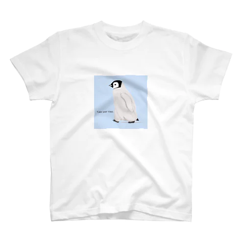 皇帝ペンギンのヒナ（水色） スタンダードTシャツ