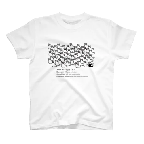 「NO！3蜜」行動 "Avoid the three CS" スタンダードTシャツ