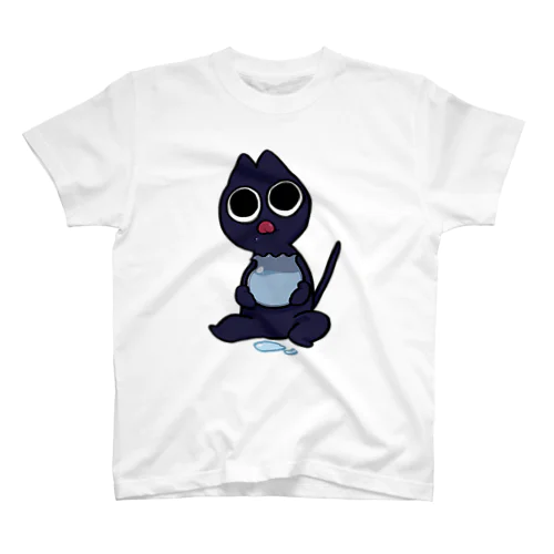 お食事した黒猫 スタンダードTシャツ