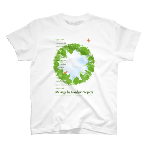 Green message_tsc01 Regular Fit T-Shirt