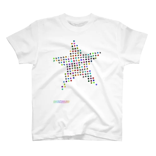 Circular dot star_tsc02 Regular Fit T-Shirt