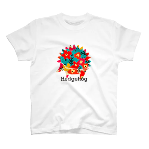 Hedgehog flower Regular Fit T-Shirt