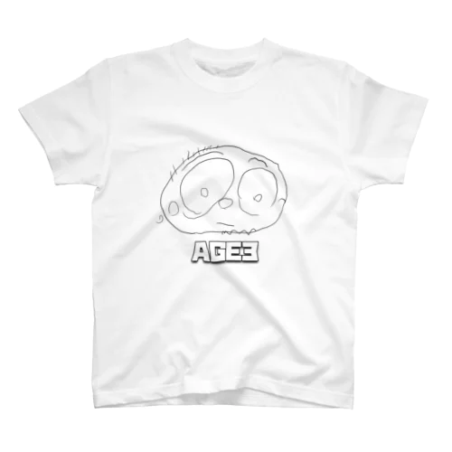 AGE3 No2 「PAPA」 Regular Fit T-Shirt