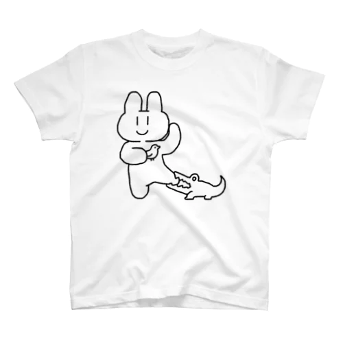 ワニとうさぎ スタンダードTシャツ