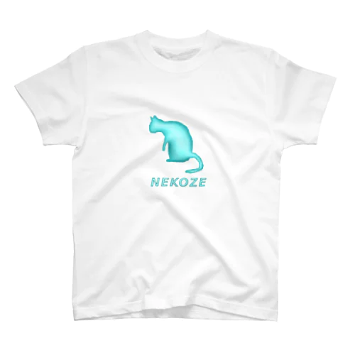 NEKOZE水色 Regular Fit T-Shirt