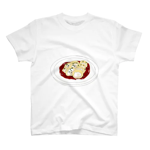 かしわ天〜たるジュレ(パプリカ風味)withわさわさ葉っぱ Regular Fit T-Shirt