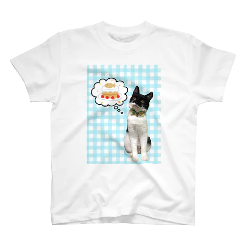 白黒猫の空腹妄想 スタンダードTシャツ