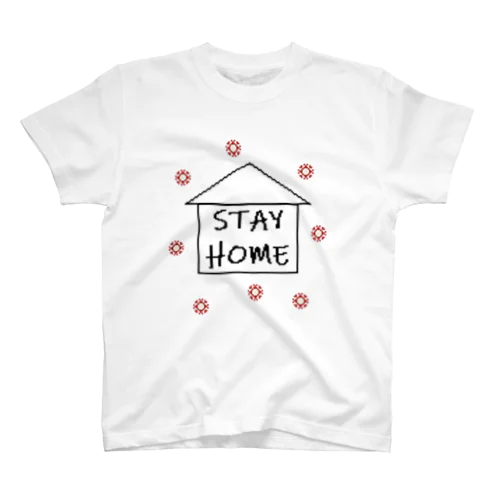 STAY HOME／ドット絵 スタンダードTシャツ