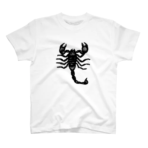 さそり座（Scorpio）_BlackPrint Regular Fit T-Shirt