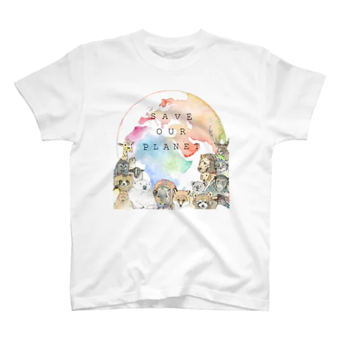 Save our PLANET【文字入り】 スタンダードTシャツ