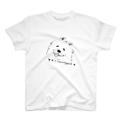 MOFUMOFU uniple_samoyed Regular Fit T-Shirt