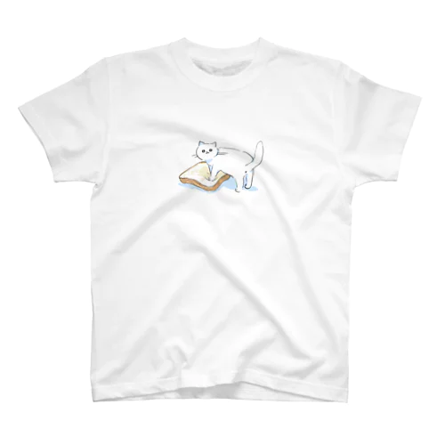 パンをこねるぴえんねこ Regular Fit T-Shirt