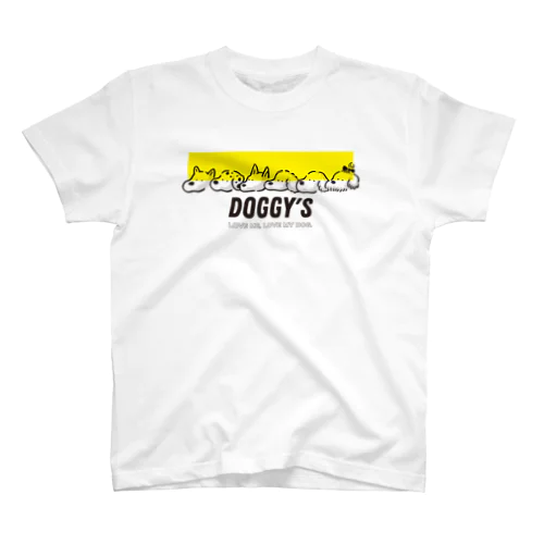 DOGGY'S　イエローver. Regular Fit T-Shirt