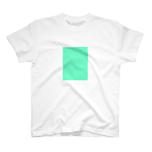 エメラルドグリーン　長方形 スタンダードTシャツ