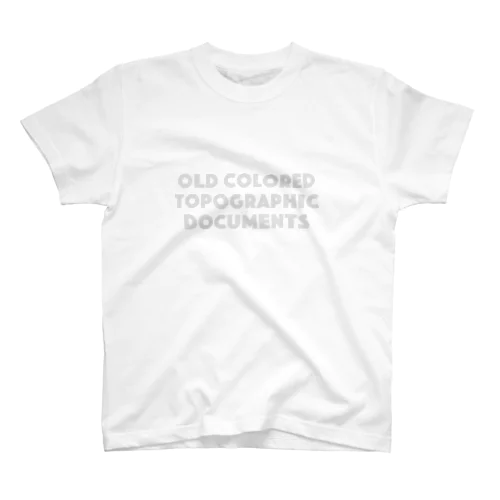 OLD Colored Topographic Documents Regular Fit T-Shirt