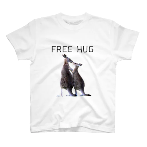 Free Hug カンガルー Regular Fit T-Shirt