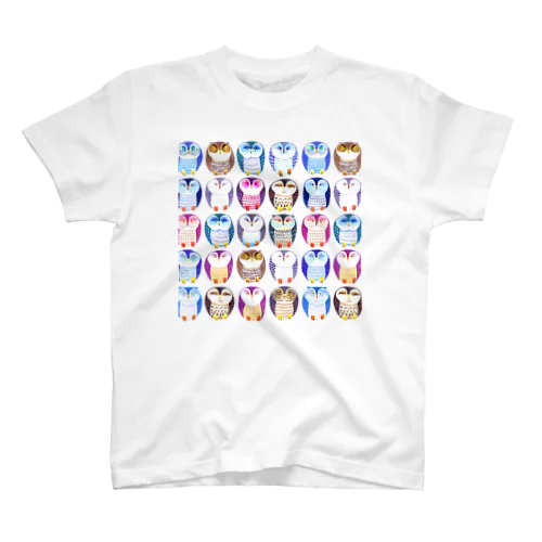 colorful owl Regular Fit T-Shirt