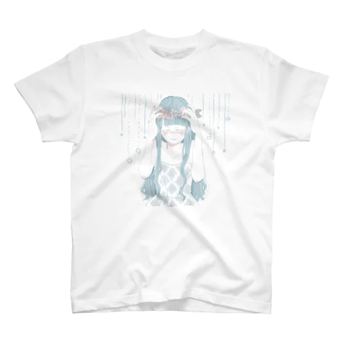 青い女の子 Regular Fit T-Shirt