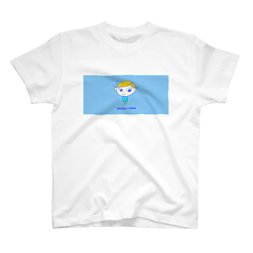 Charlie  friends ブルー スタンダードTシャツ