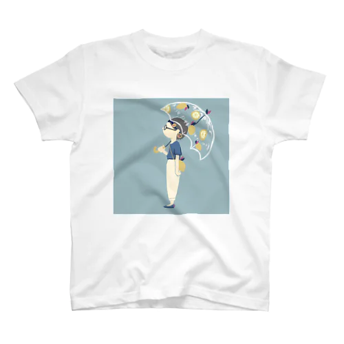 レモン傘の女の子 Regular Fit T-Shirt