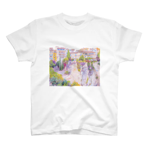 城塞都市 崖の街 風景 Regular Fit T-Shirt