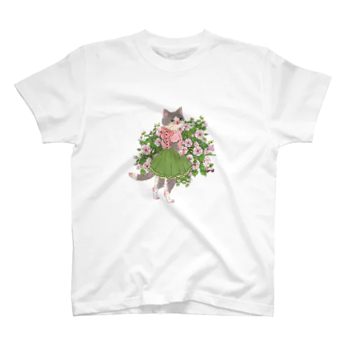 猫と芙蓉 スタンダードTシャツ