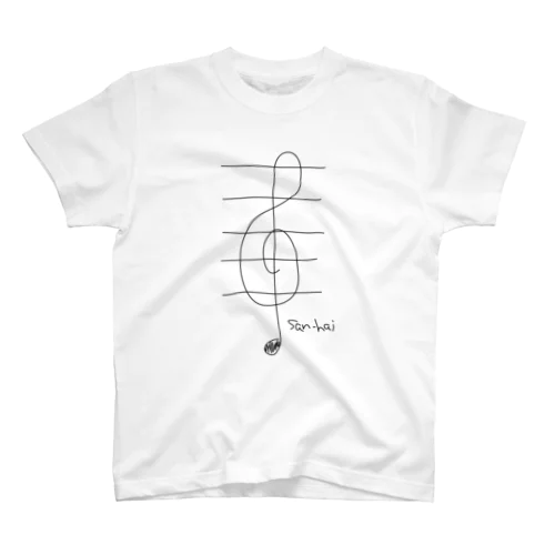 san-hai Tシャツ（あわいろ） Regular Fit T-Shirt