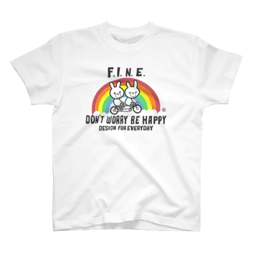 虹&アニマルズ～Don't Worry Be Happy!～ Regular Fit T-Shirt