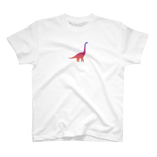 グラデーションダイナソー（プラキオザウルス） Regular Fit T-Shirt