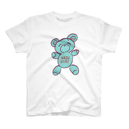 NAZU MINI  bear （blue） Regular Fit T-Shirt