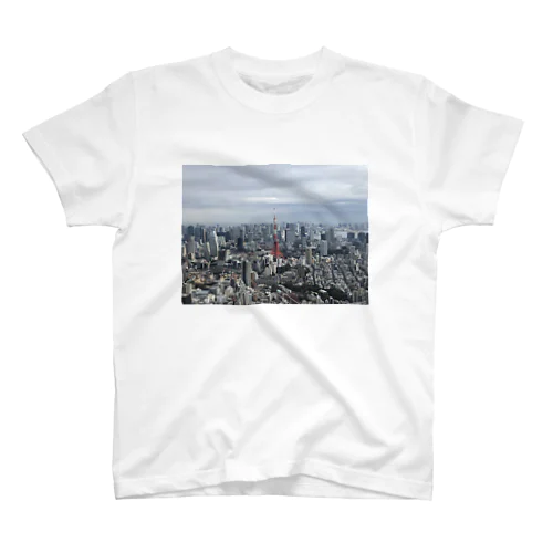 高台から眺める東京タワー スタンダードTシャツ