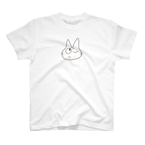 人間をみまもるねこ(頑張ってるよ スタンダードTシャツ