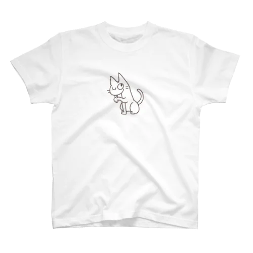 人間をみまもるねこ(飼い主自慢 スタンダードTシャツ